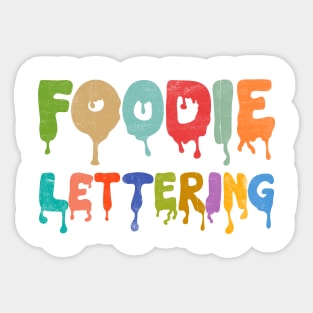 Foodie Lettering Sticker